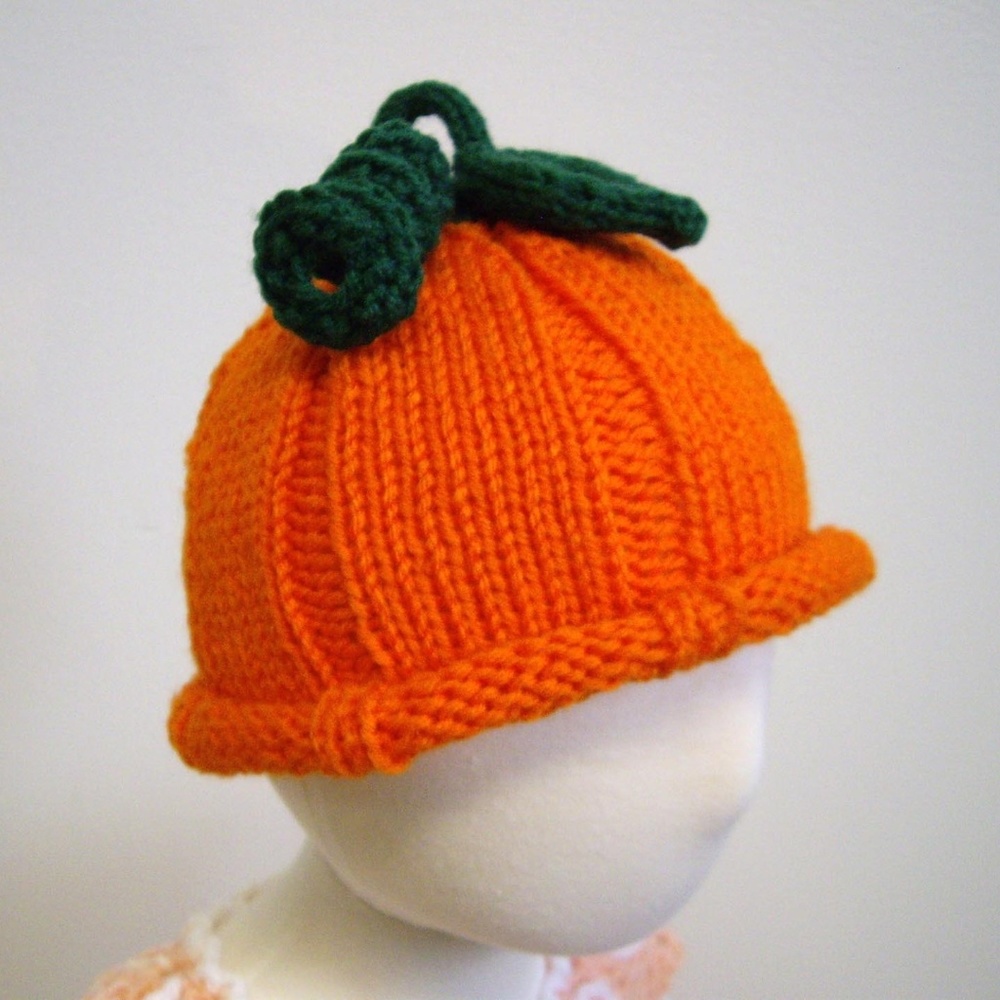 Li'l Pumpkin' Head Baby Hat - Newborn - 6 Months